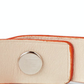 Pulseira de couro laranja feminina Homvare com fecho de pressão