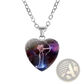 Zodiac Celestial Heart Pendant Galaxy Constellation Necklace