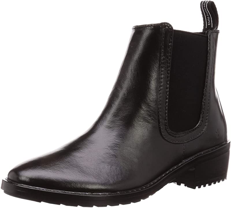 Bota de chuva Ellin feminina EMU Austrália, preta, tamanho 11 B(M) EUA