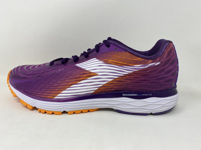 Tênis de corrida feminino Diadora Mythos Blushield Fly 3, violeta, tamanho 9,5 B(M) EUA
