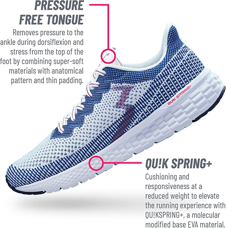 Tênis de corrida masculino Fierce 361 Degrees, azul, tamanho 8 D(M) EUA
