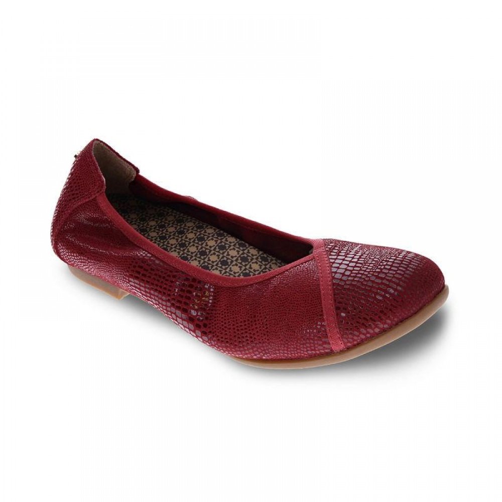 Sapatilhas de balé Revere Nairobi para mulheres, cereja/lagarto, tamanho 7 B(M) EUA