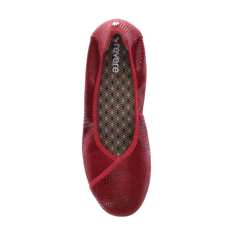 Sapatilhas de balé Revere Nairobi para mulheres, cereja/lagarto, tamanho 7 B(M) EUA