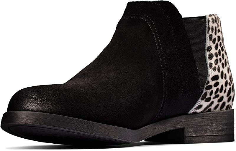 Botas femininas Clarks Demi 2 Beat Snow Leopard tamanho 6 B(M) EUA