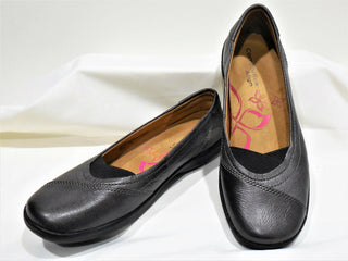 Comfortiva Renee Leather Flat Pewter Feminino