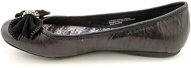 Born Women's Josie Leather Ballerina Flat Preto Tamanho 7 B(M) EUA