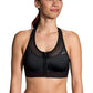 Sutiã esportivo Brooks FastForward Zip feminino, preto