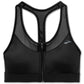 Sutiã esportivo Brooks FastForward Zip feminino, preto