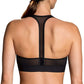 Sutiã esportivo Brooks FastForward Zip feminino, preto