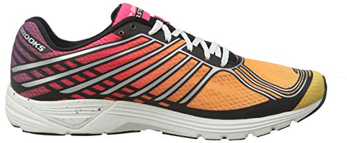 Tênis de corrida feminino Brooks Asteria Plum Caspia/Diva Pink/Laranja Pop
