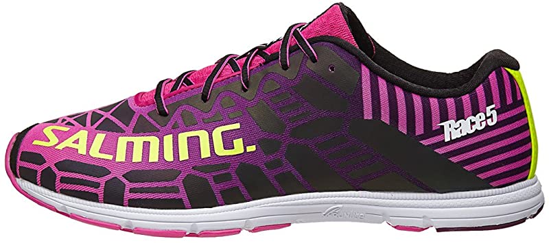 Tênis de corrida feminino Salming Race 5 rosa azaléia