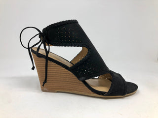 Relatório Sandálias de Salto Serina Femininas Pretas Tamanho 7,5 B(M) EUA